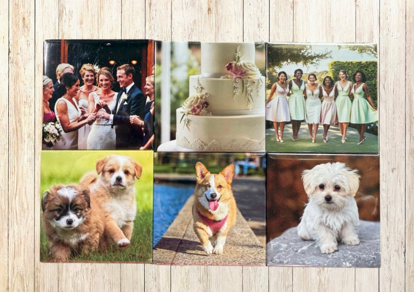 2"x 2" Custom Magnets Packs of 6